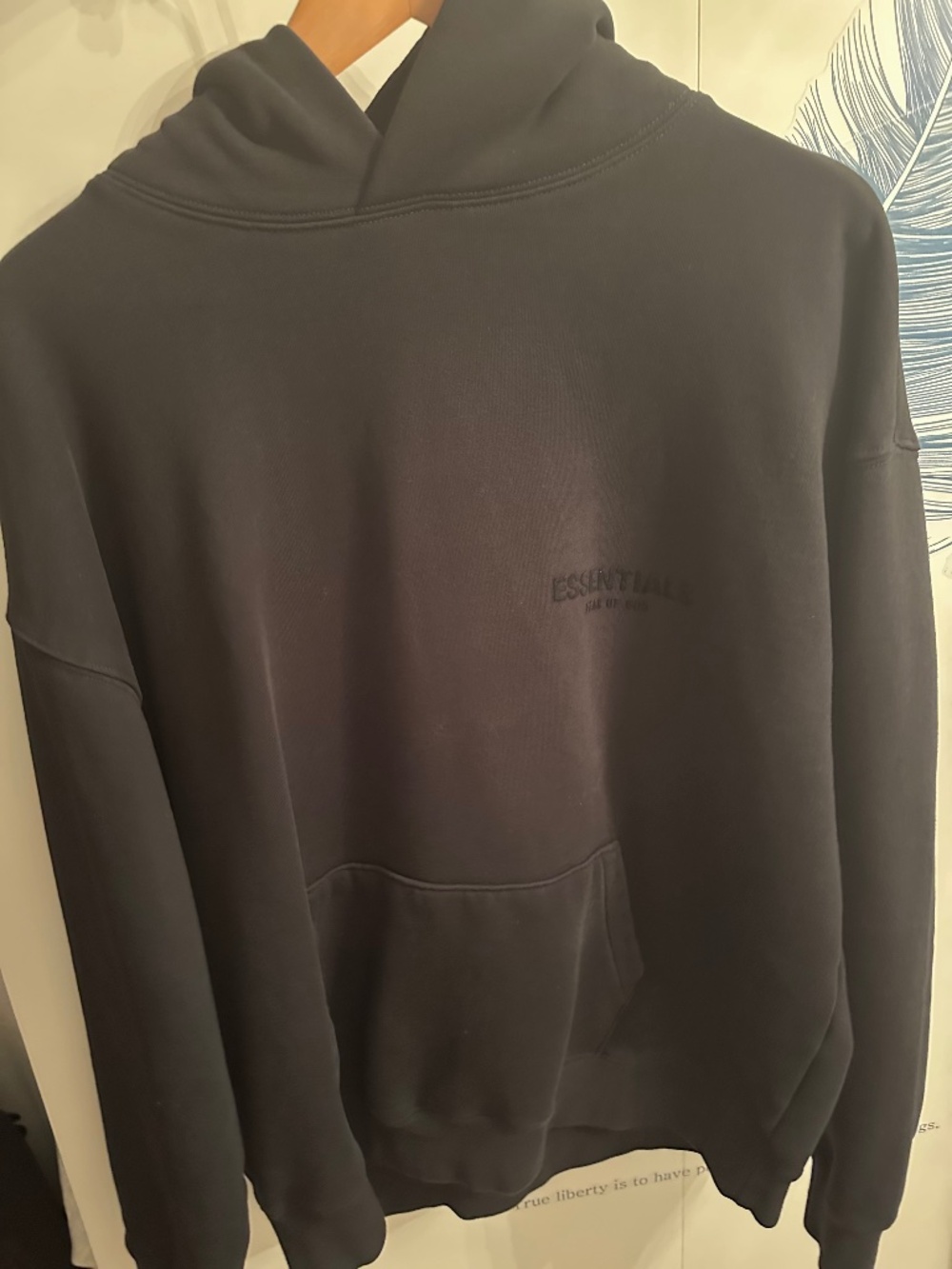 Fear of God Essentials black Small hoodie #essentials